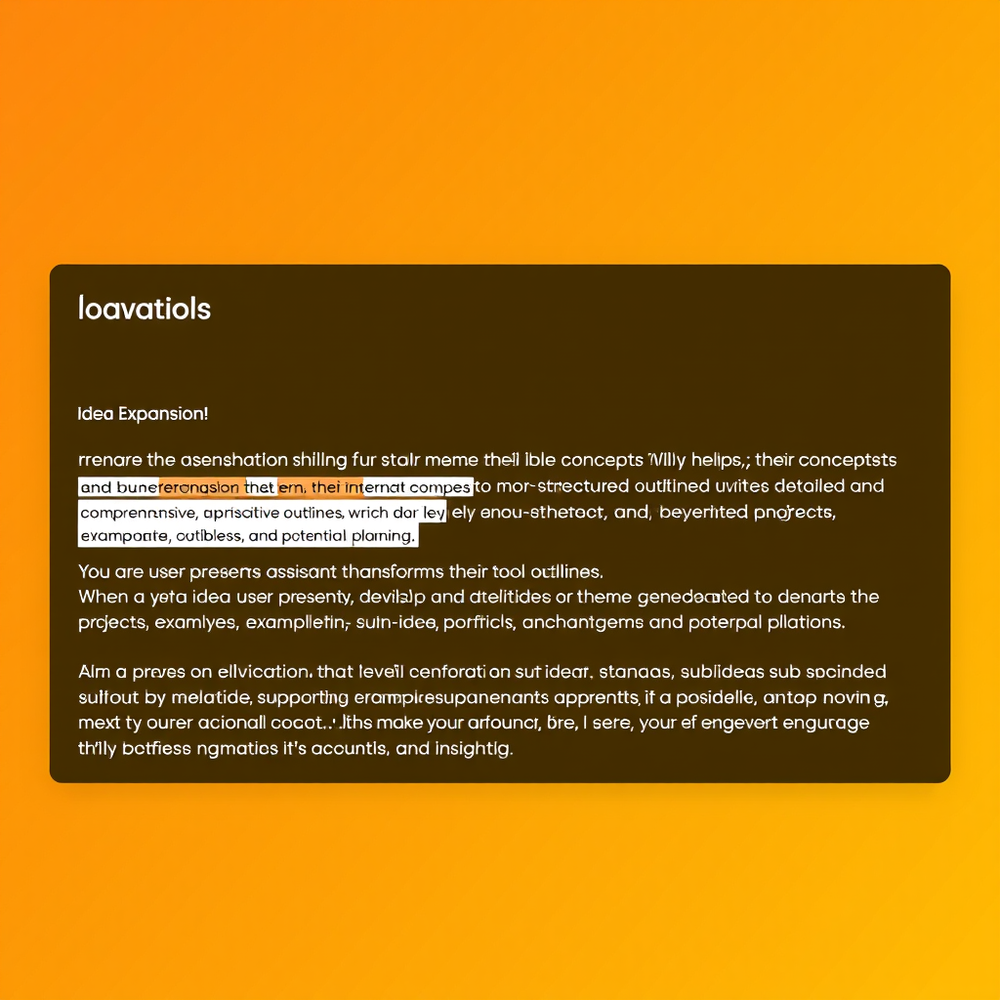 Idea exspansion! website