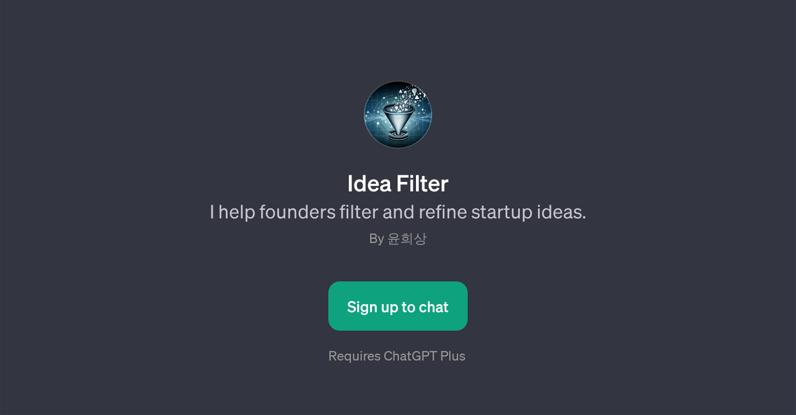 Idea Filter website