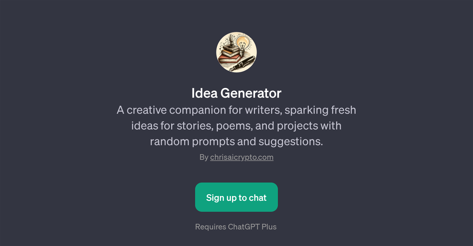 Idea Generator website