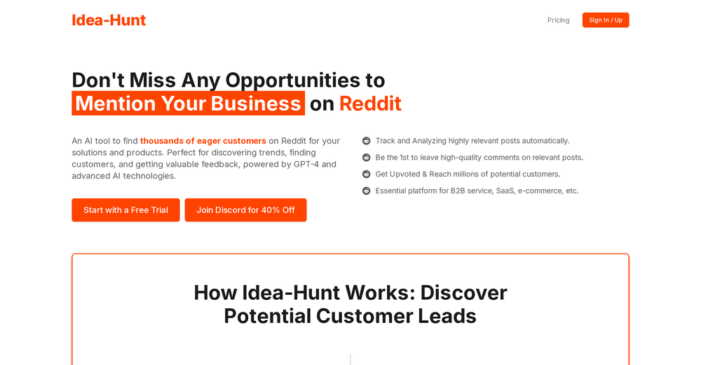 Idea-Hunt website