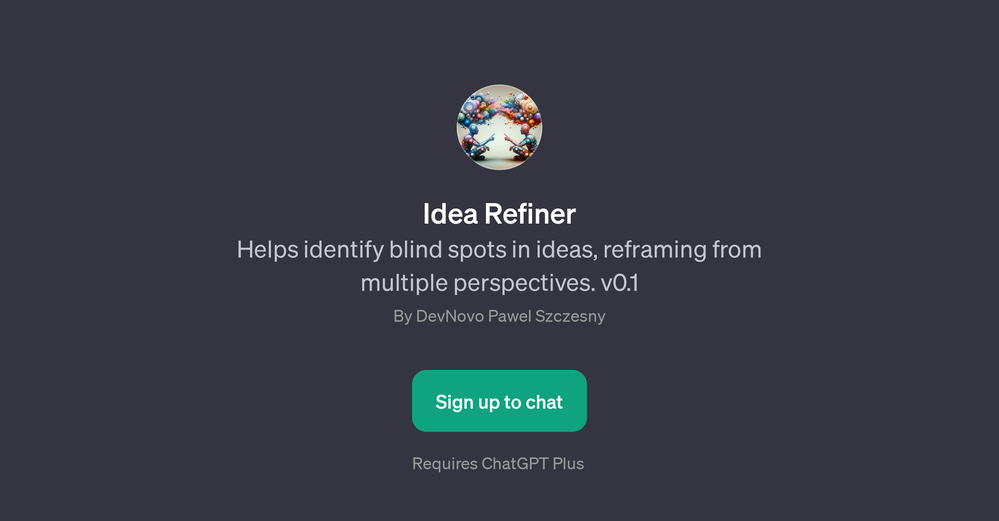 Idea Refiner website