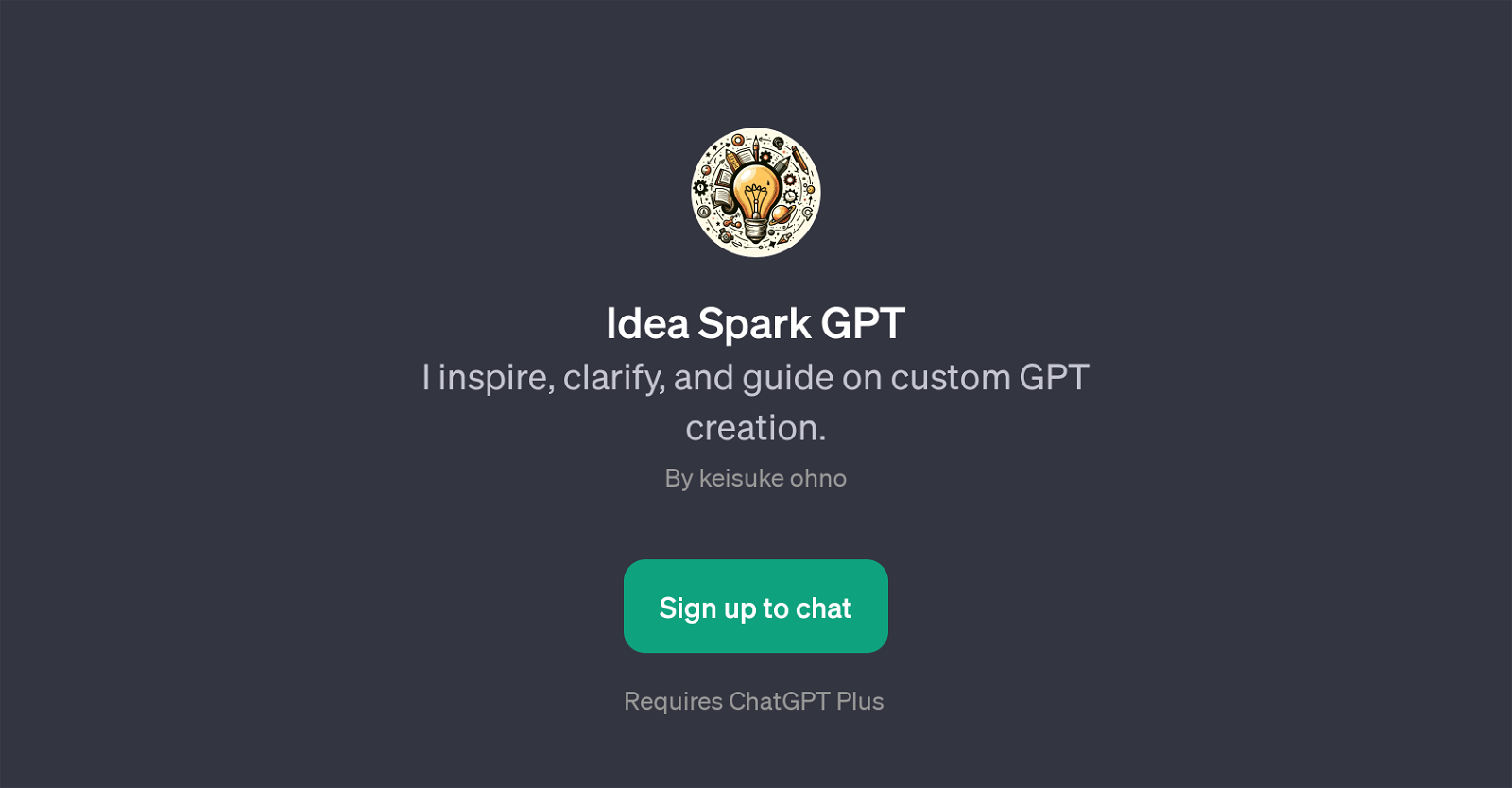 Idea Spark GPT website