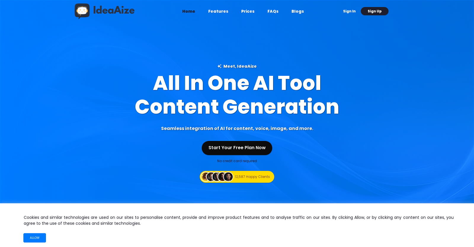 IdeaAize website