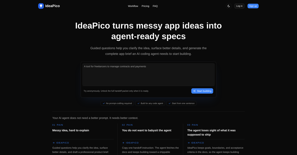 IdeaPico website