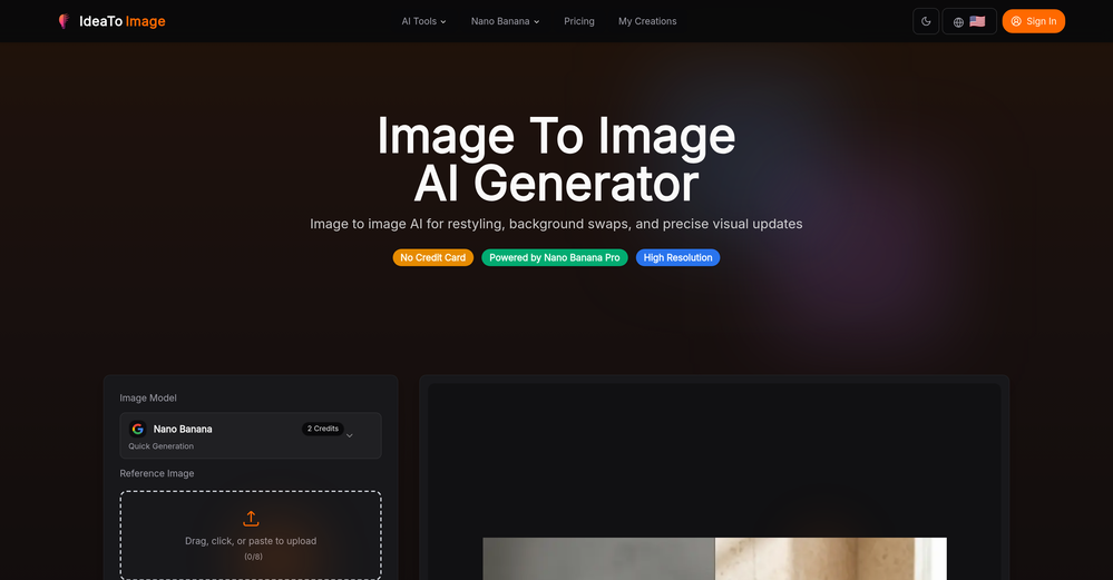 IdeaToImg website