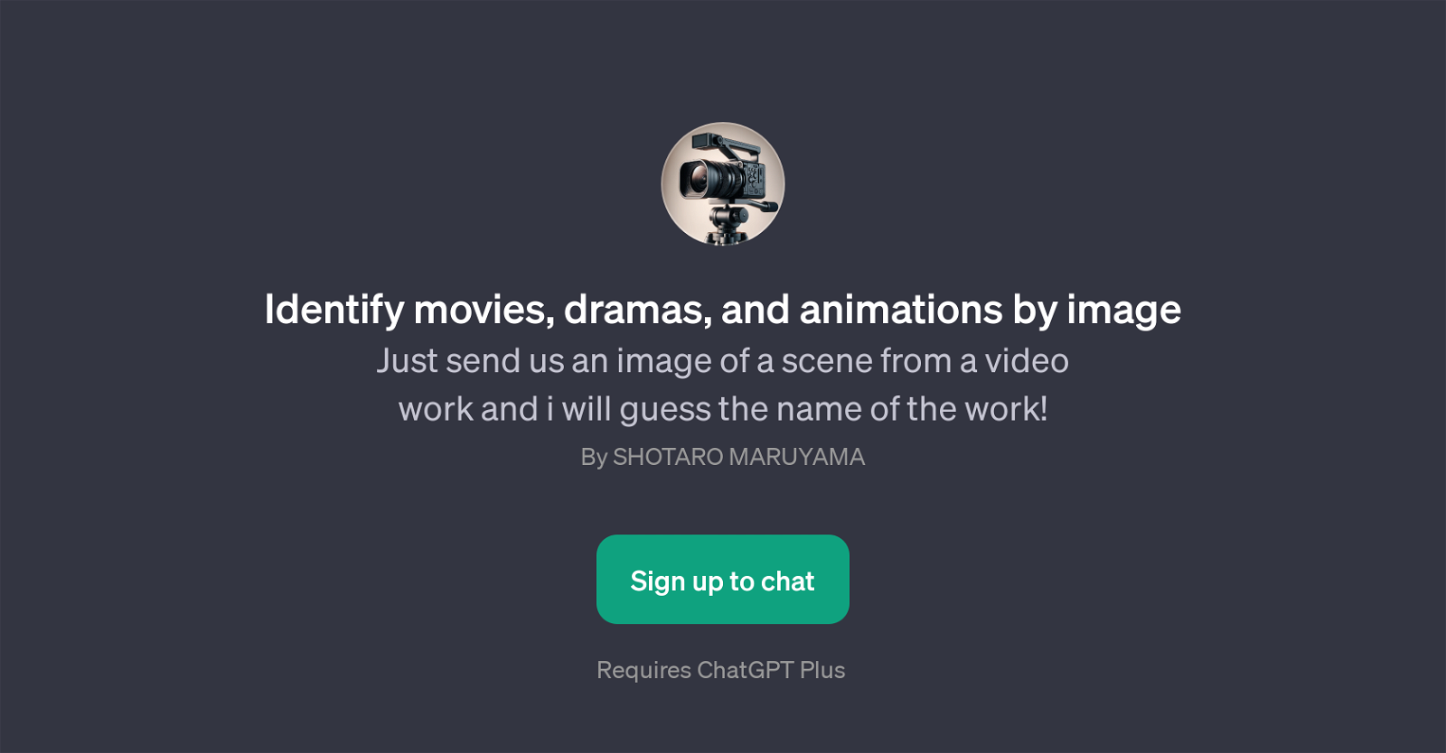 Identify Movies, Dramas, and Animations by Image website