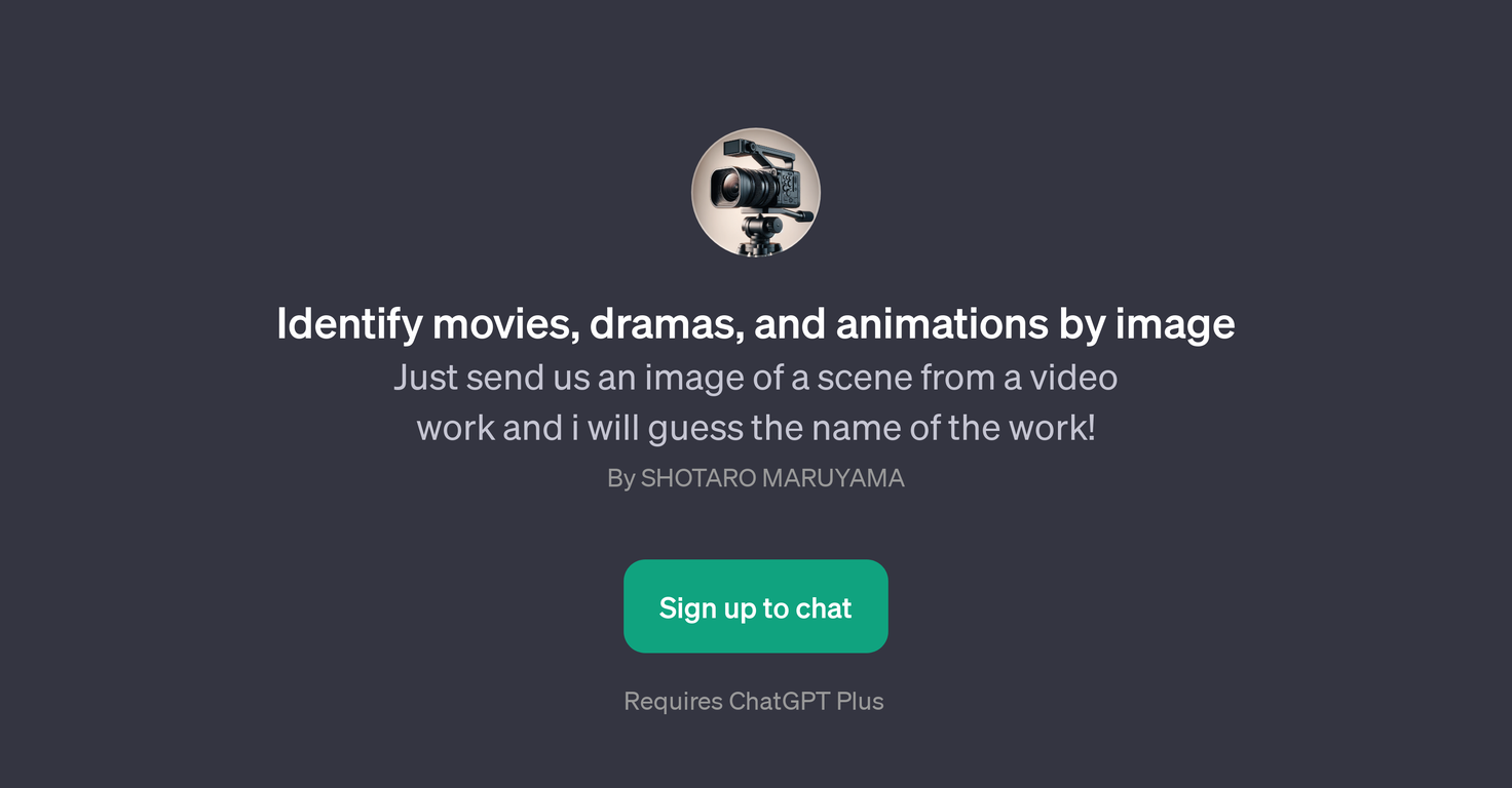 Identify Movies, Dramas, and Animations by Image website