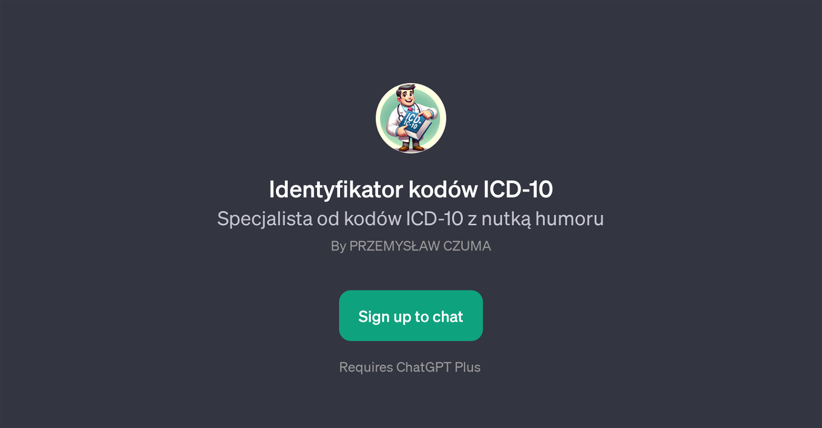 Identyfikator kodw ICD-10 website