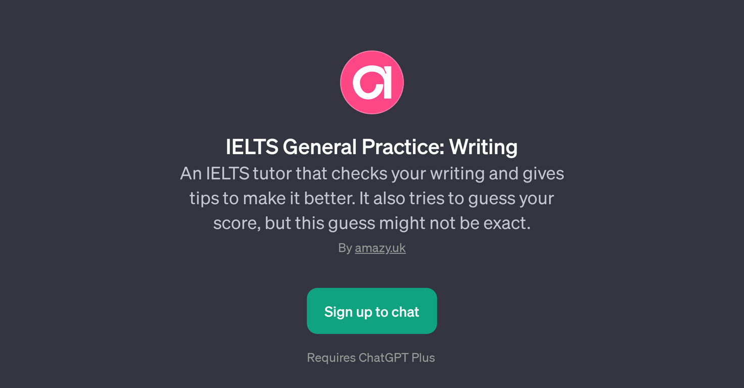 IELTS General Practice: Writing website