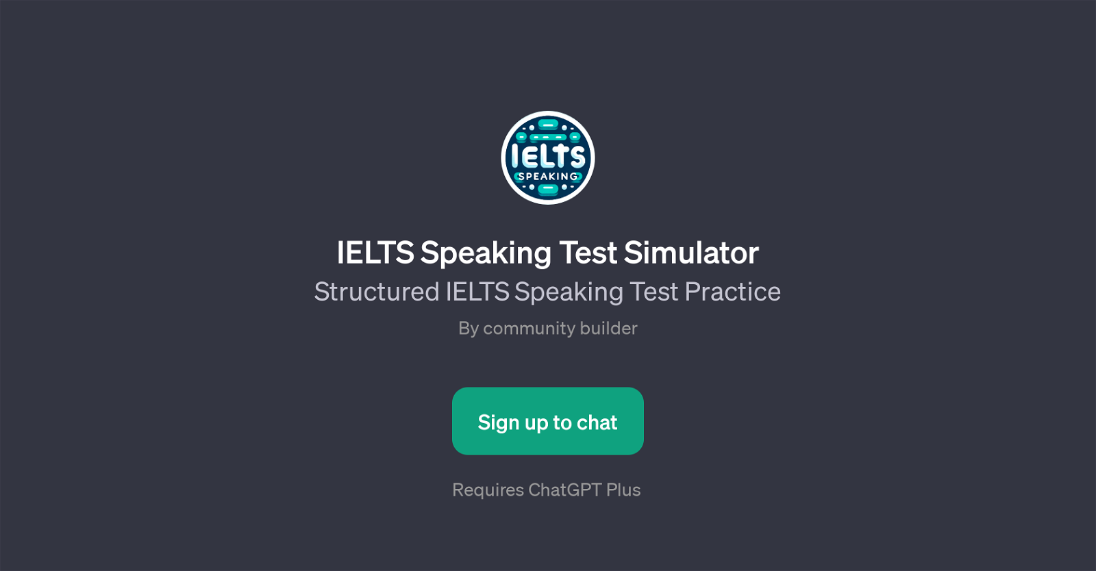 IELTS Speaking Test Simulator website