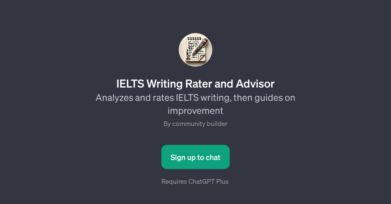 IELTS Writing Rater and Advisor website