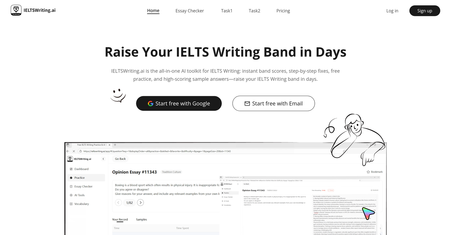 IELTSwriting.ai website