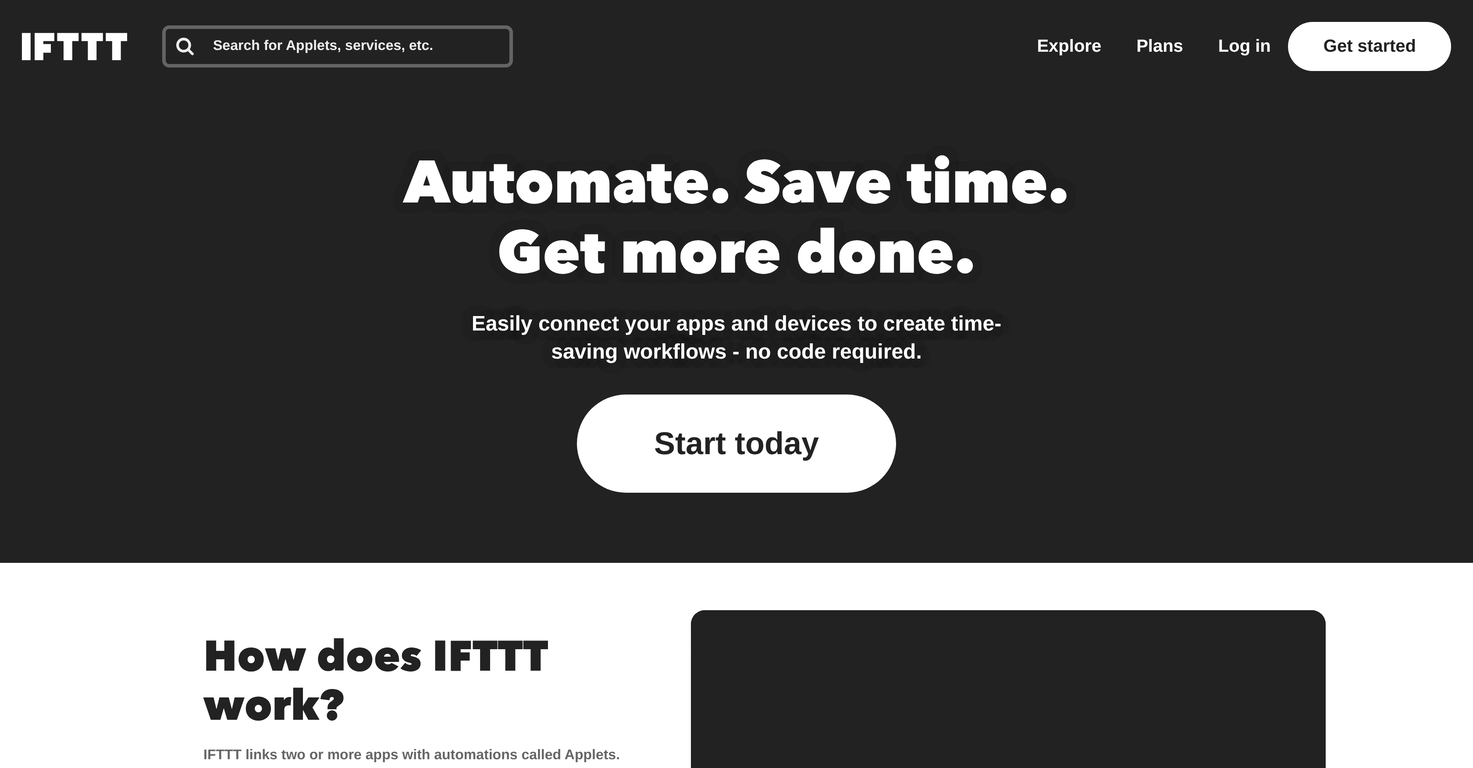 IFTTT website