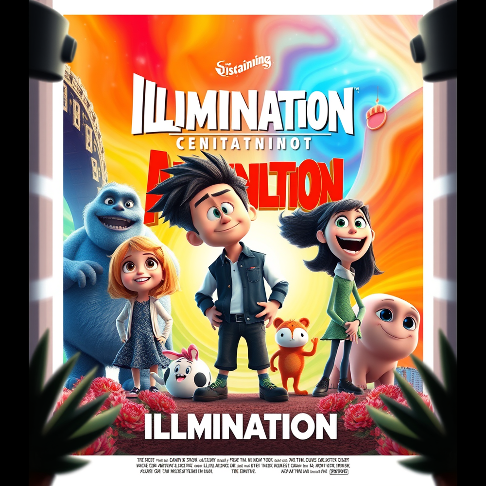 Illumination styled movie poster gen website