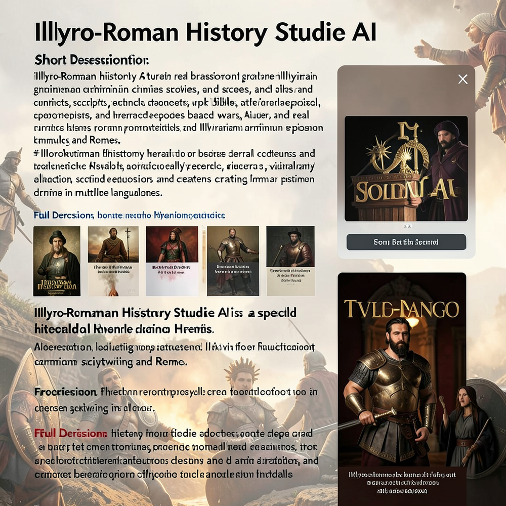 **Illyro-Roman History Studio AI** website
