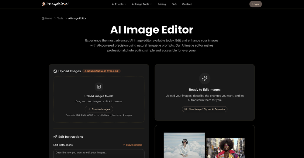 Imagable | AI Image Editor website
