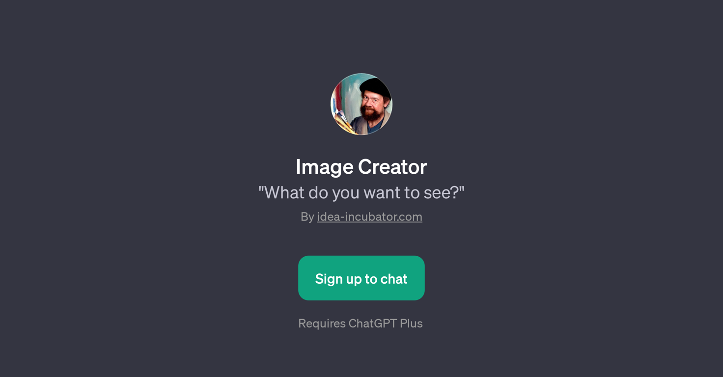 Image Creator website
