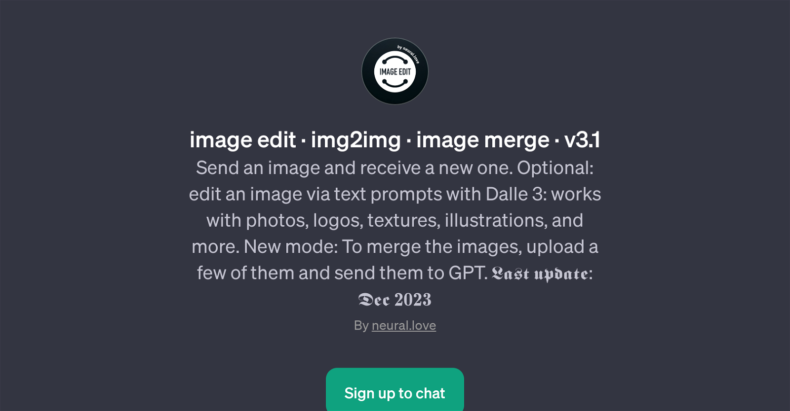 Image Edit - Img2Img - Image Merge v3.1 website