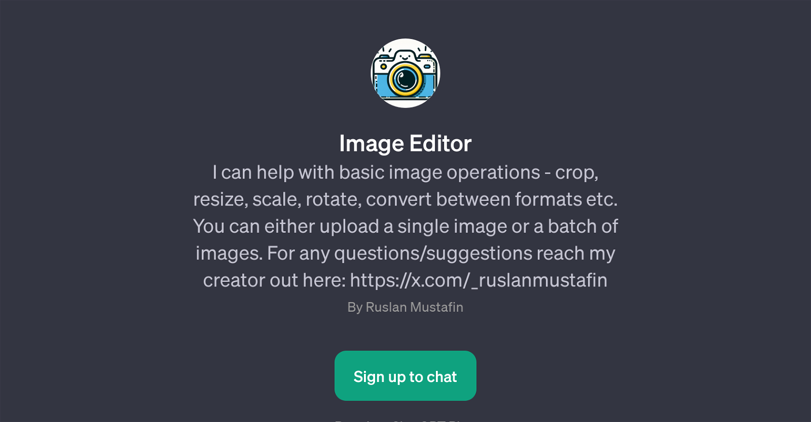 Image Editor website
