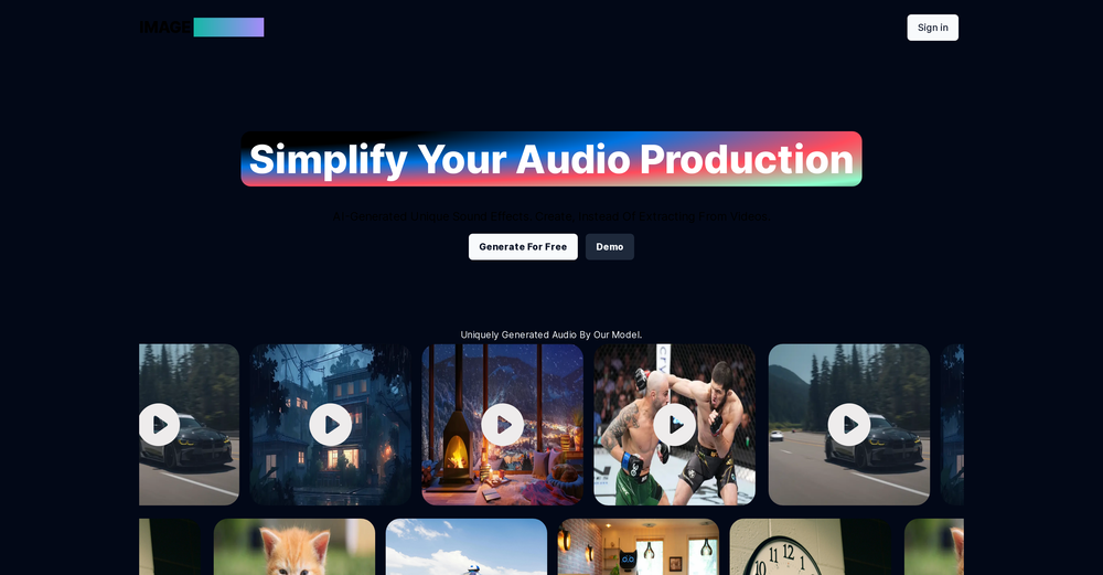 Image Effects website