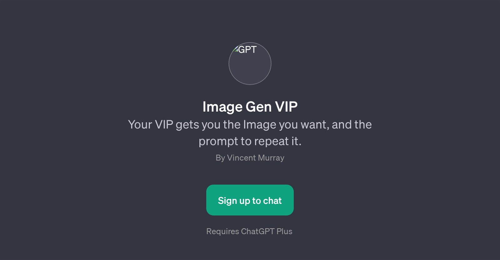 Image Gen VIP website