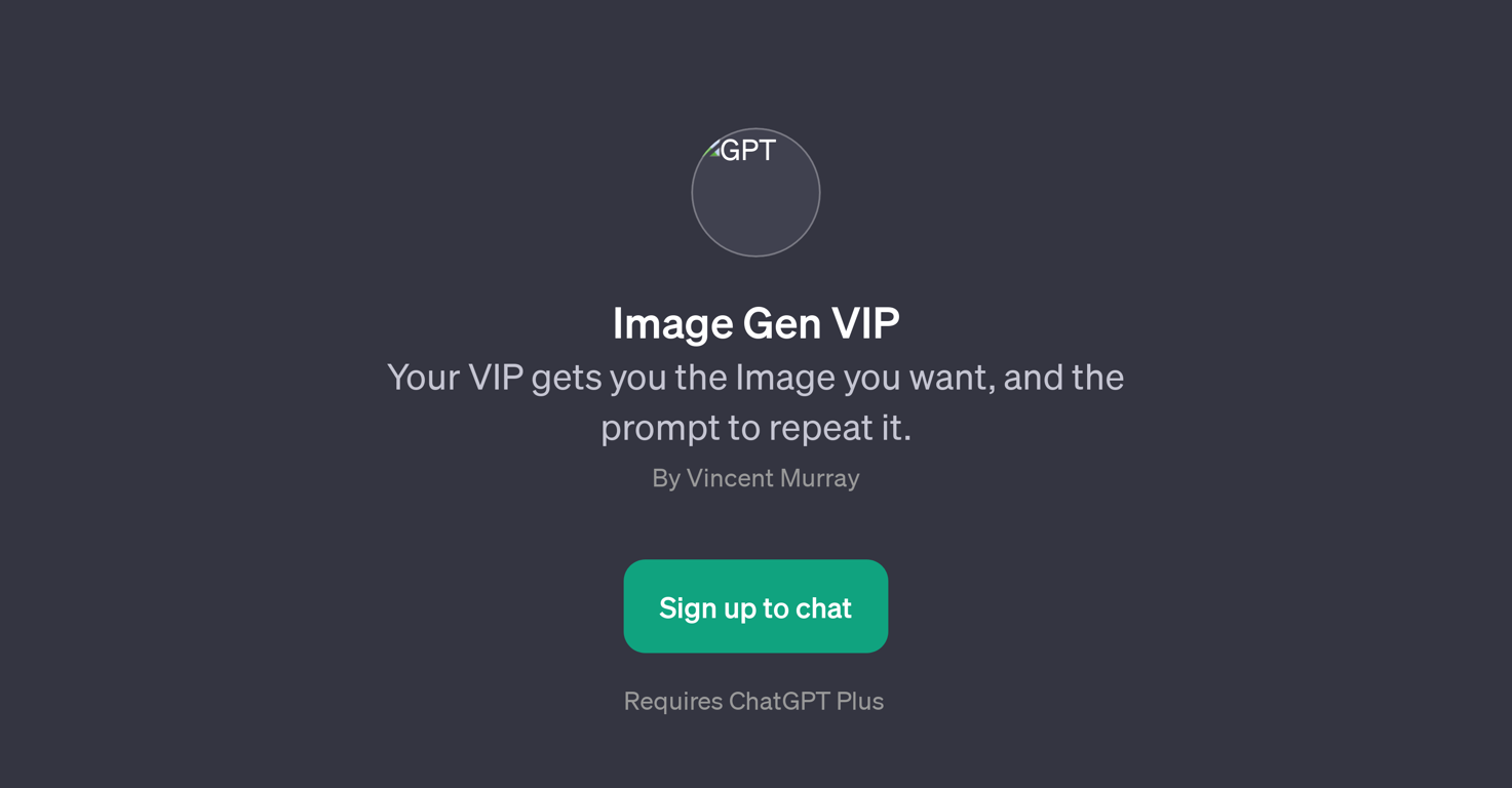 Image Gen VIP website