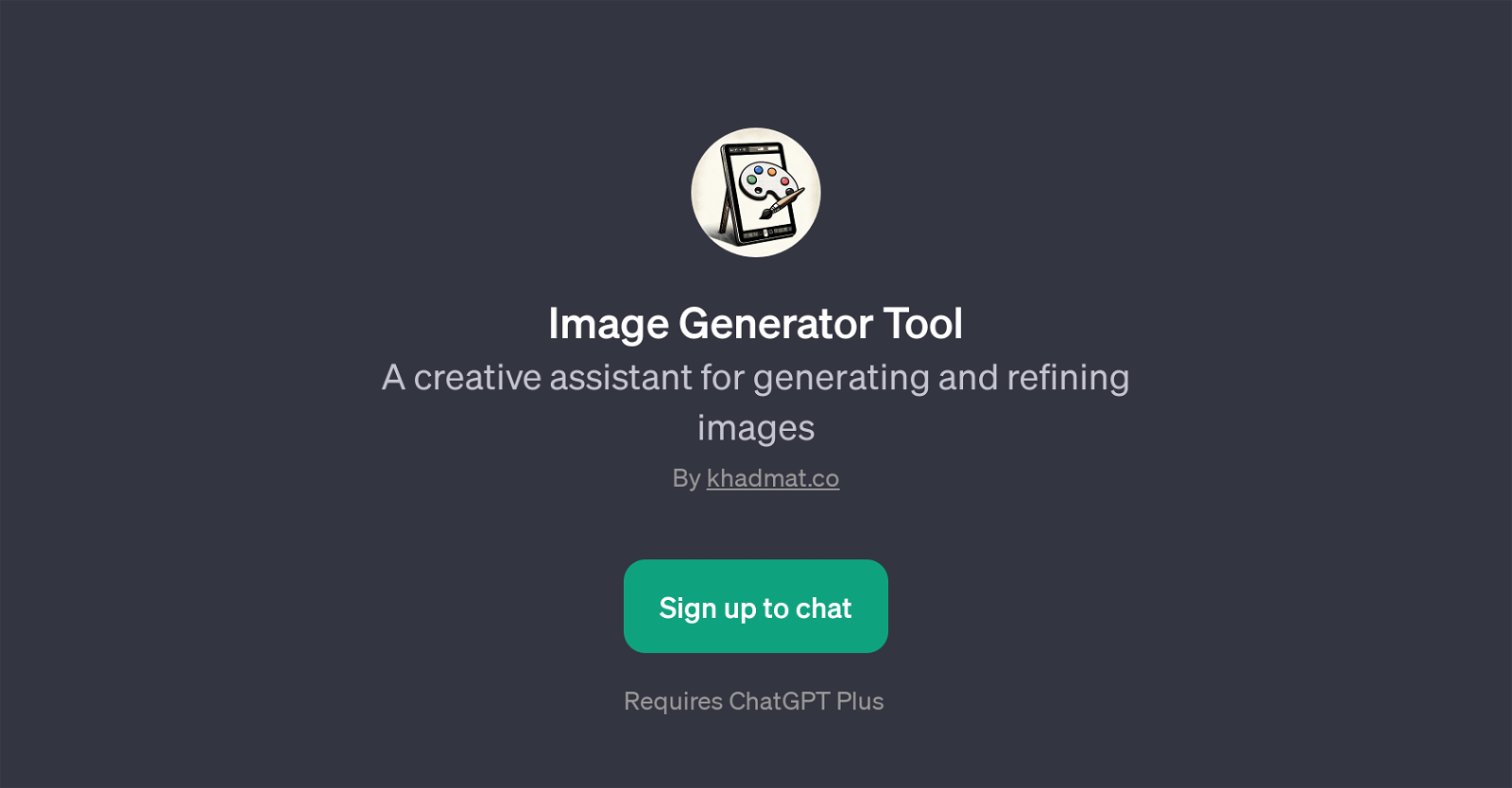 Image Generator Tool website