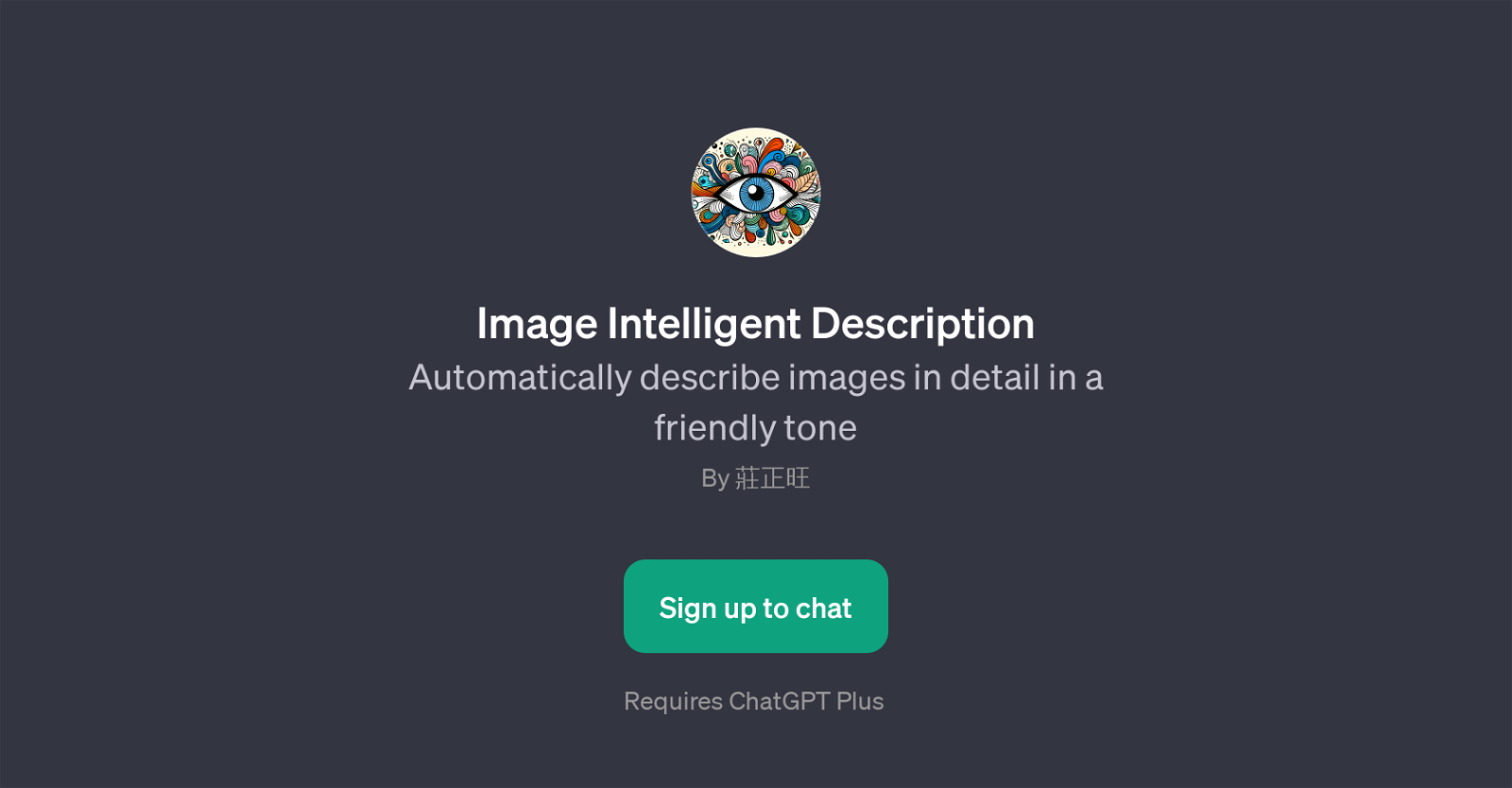 Image Intelligent Description website