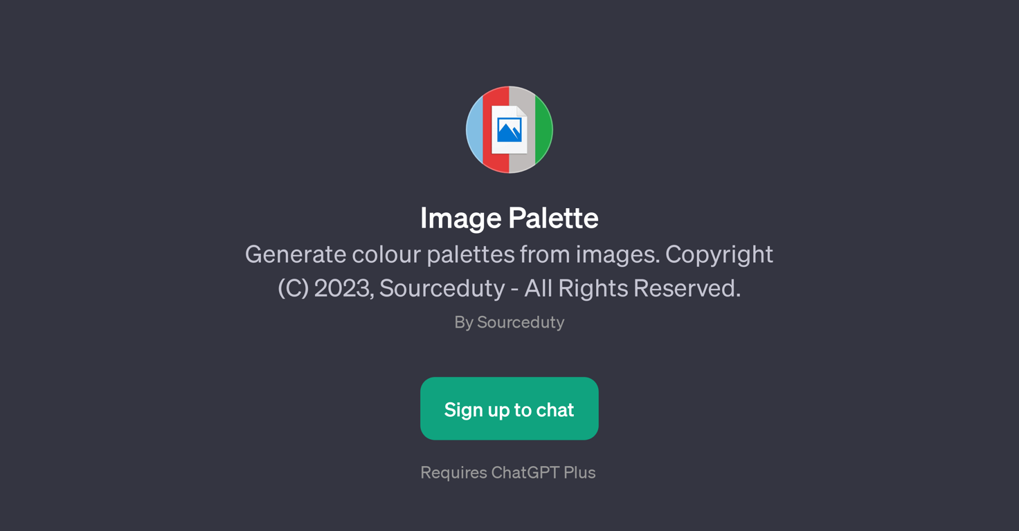 Image Palette website