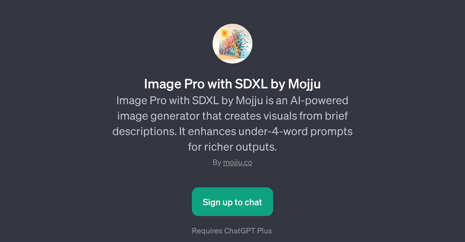 Image Pro with SDXL by Mojju website