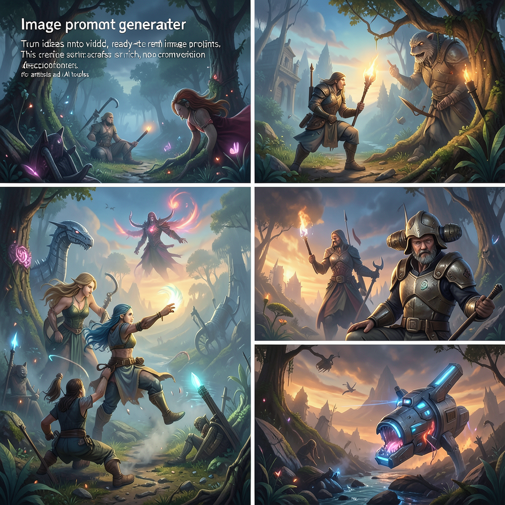 Image prompt generater website