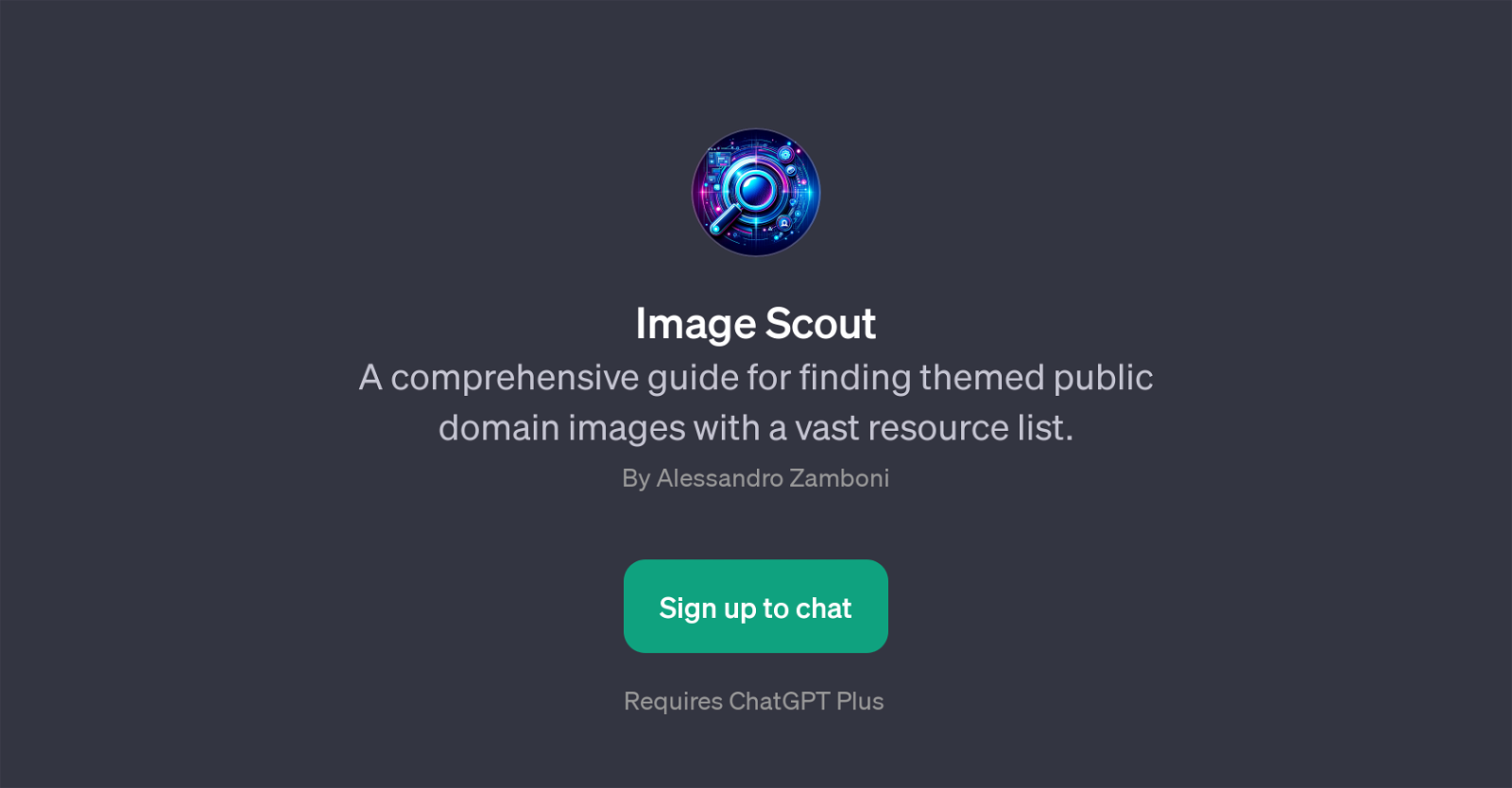 Image Scout website