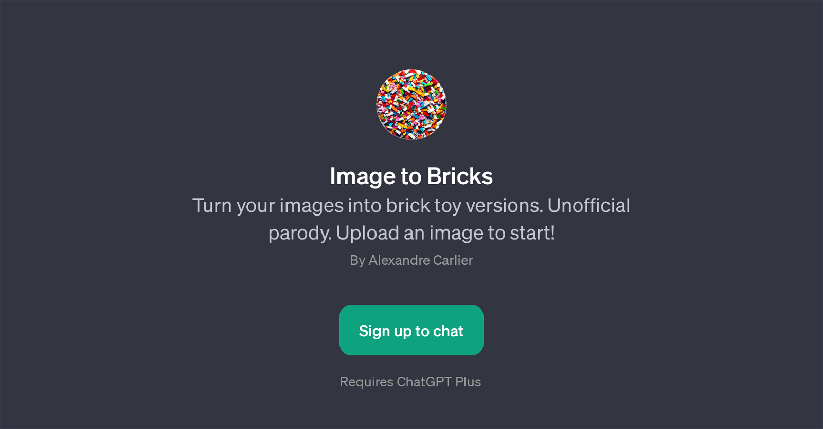 Image to Bricks website