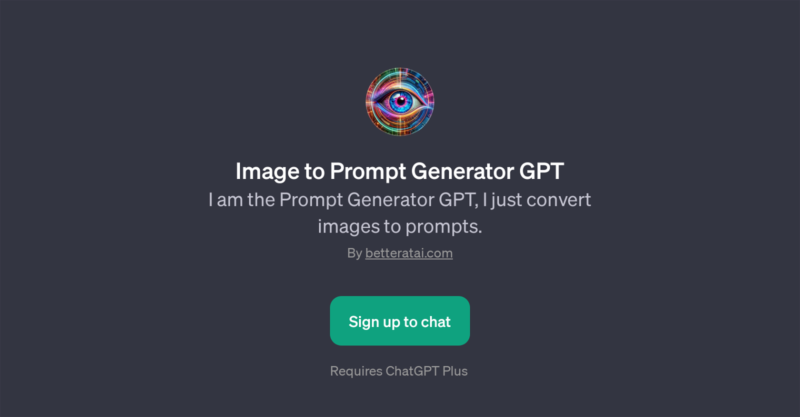 Image to Prompt Generator GPT website