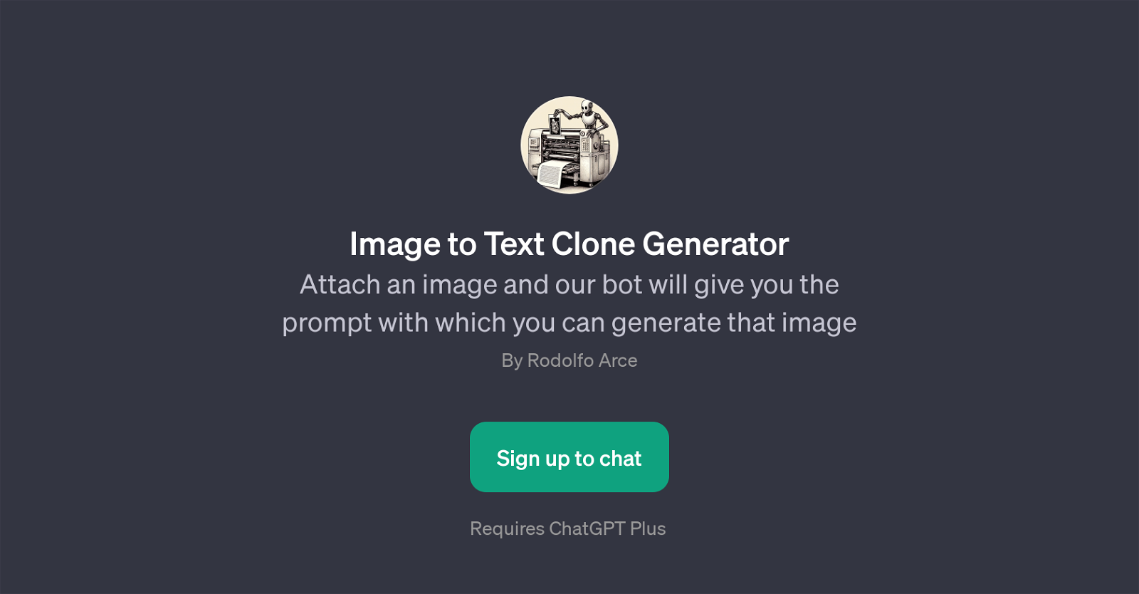 Image to Text Clone Generator website