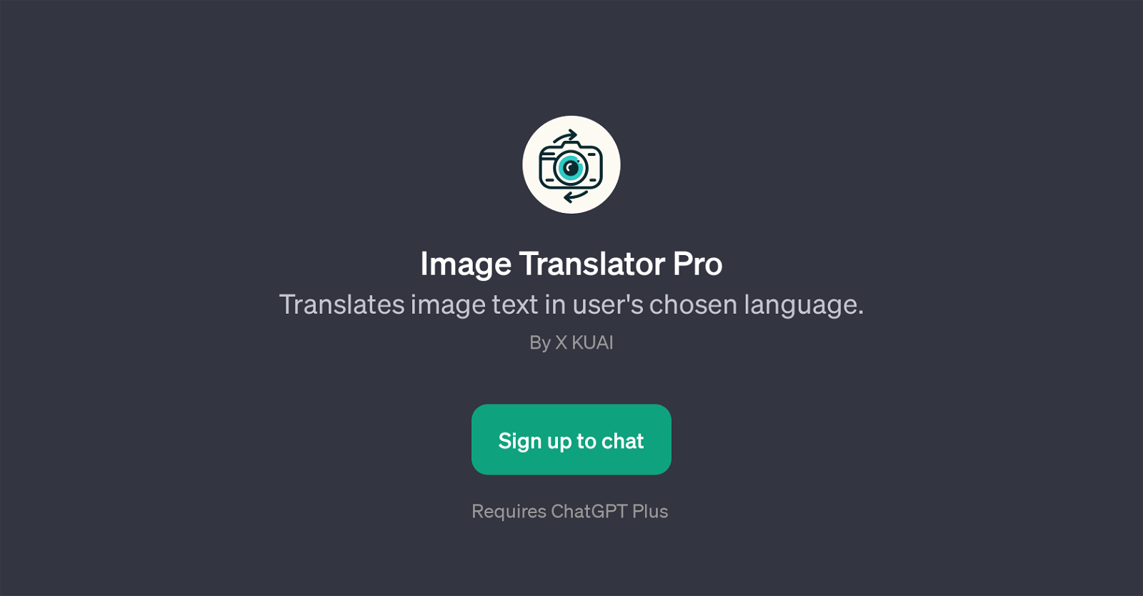 Image Translator Pro website