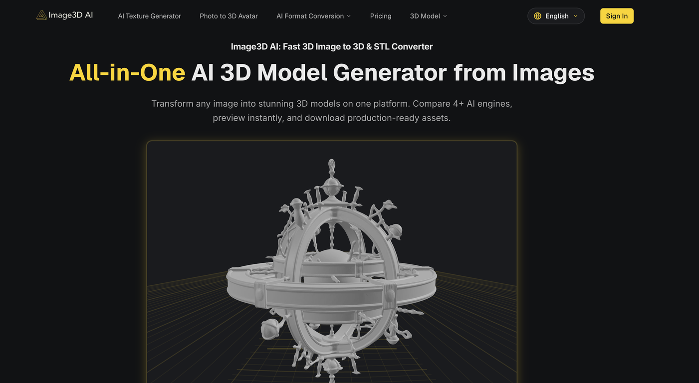 Image3D AI website