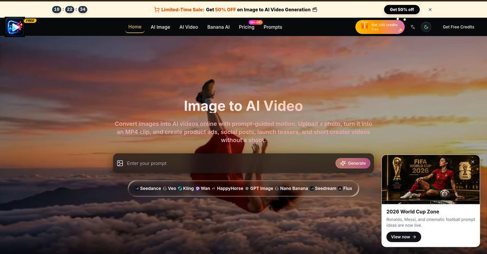 ImageToAI.Video website