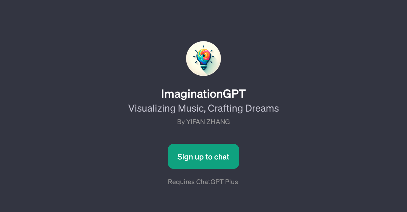 ImaginationGPT website