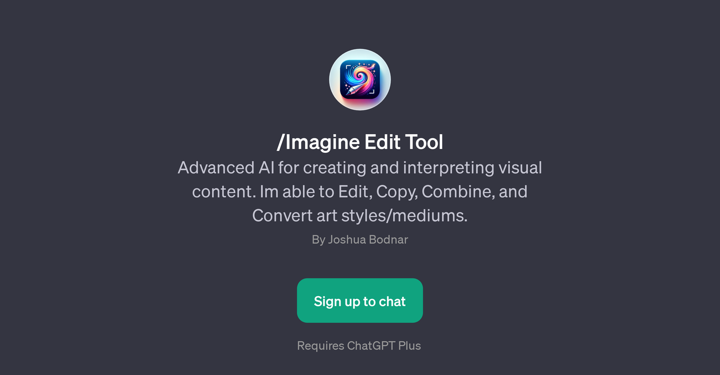 Imagine Edit Tool - GPT website