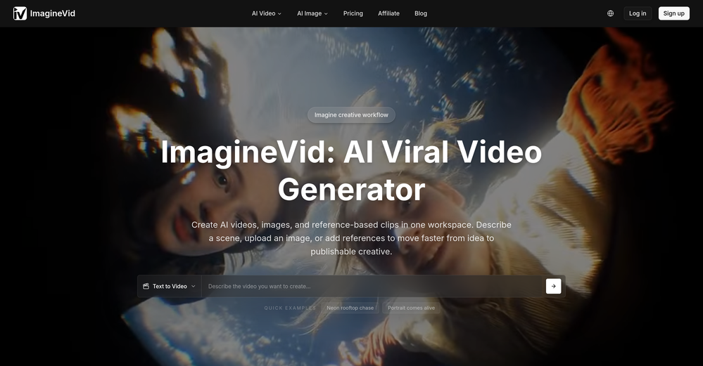 ImagineVid website