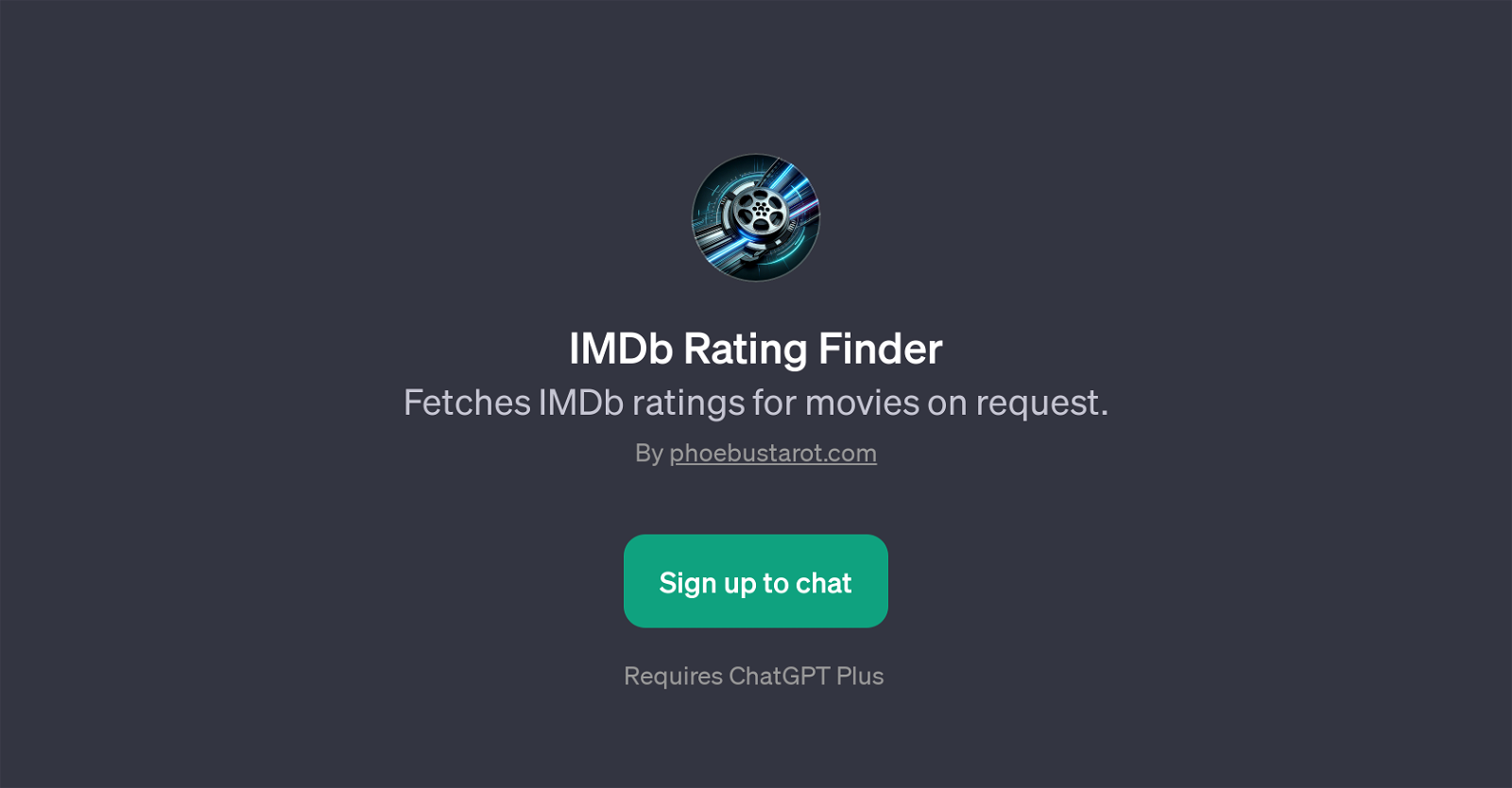 IMDb Rating Finder website