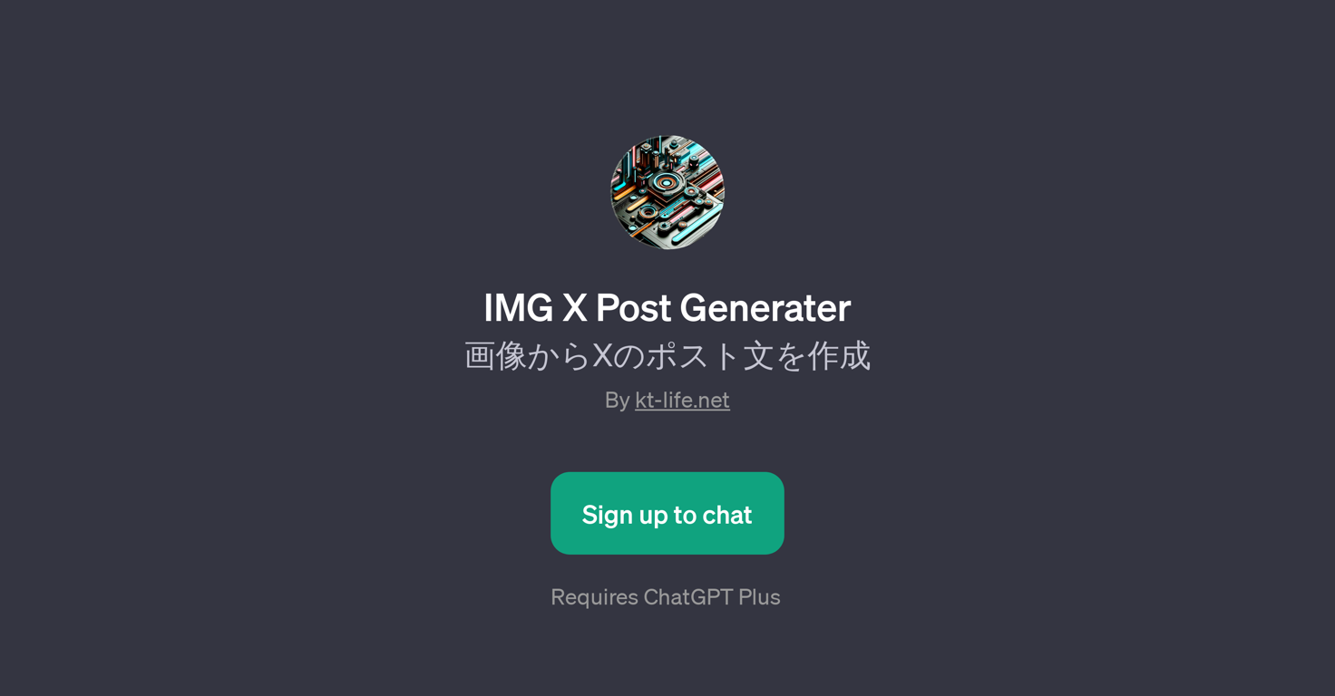 IMG X Post Generater website