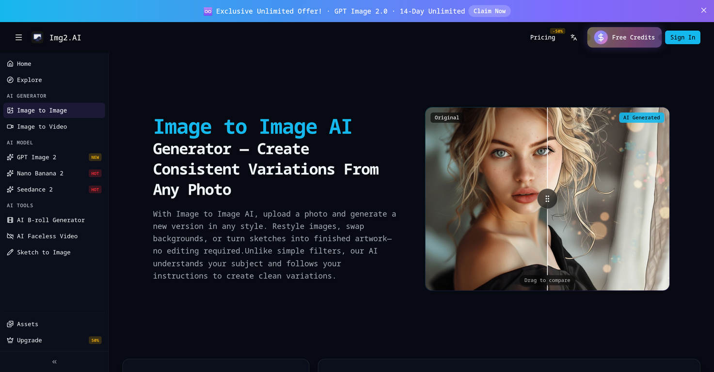 img2.ai website