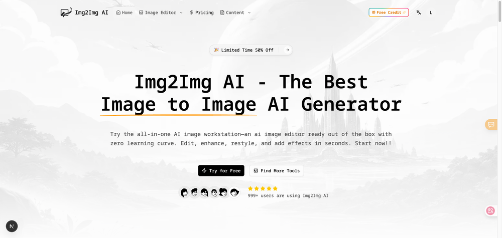 Img2Img AI website