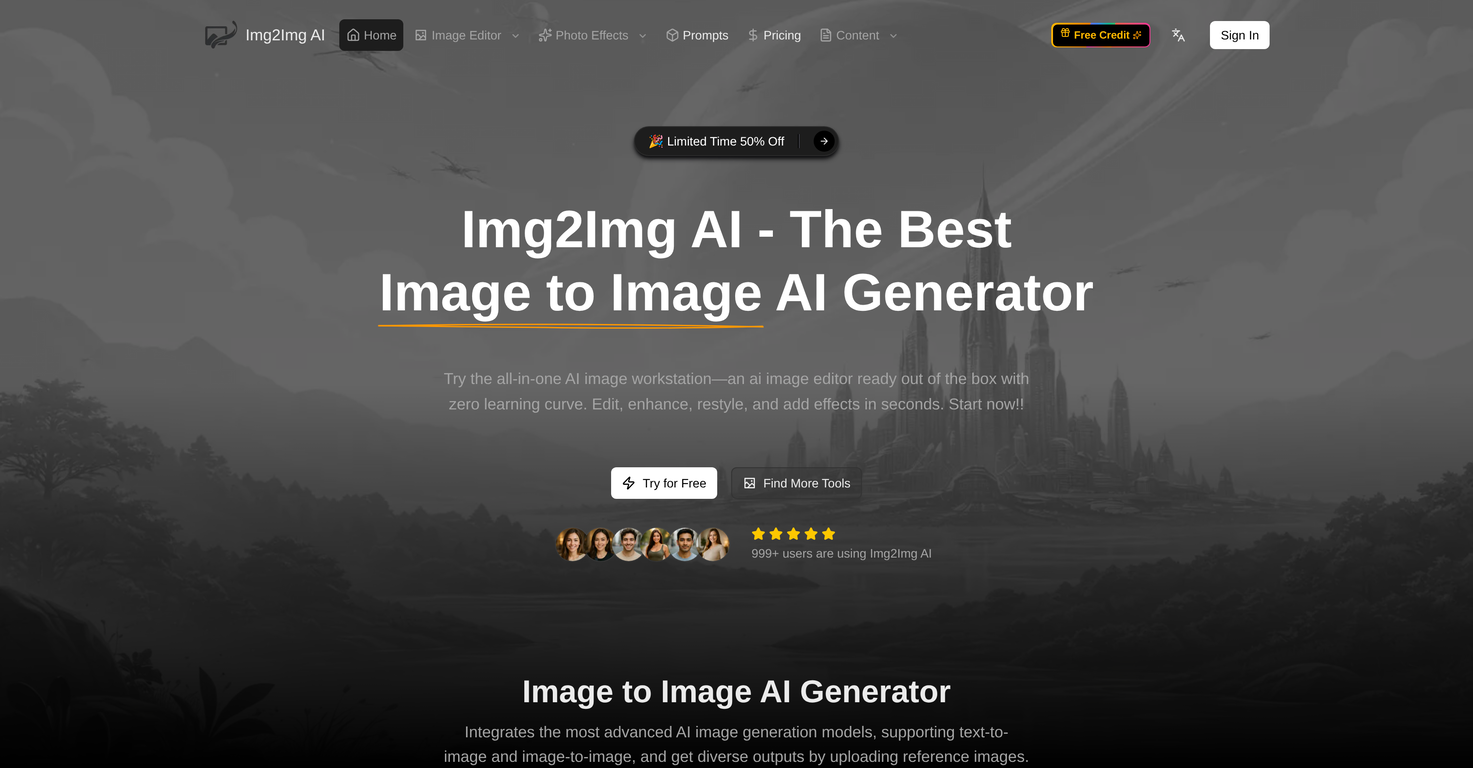 img2img AI website