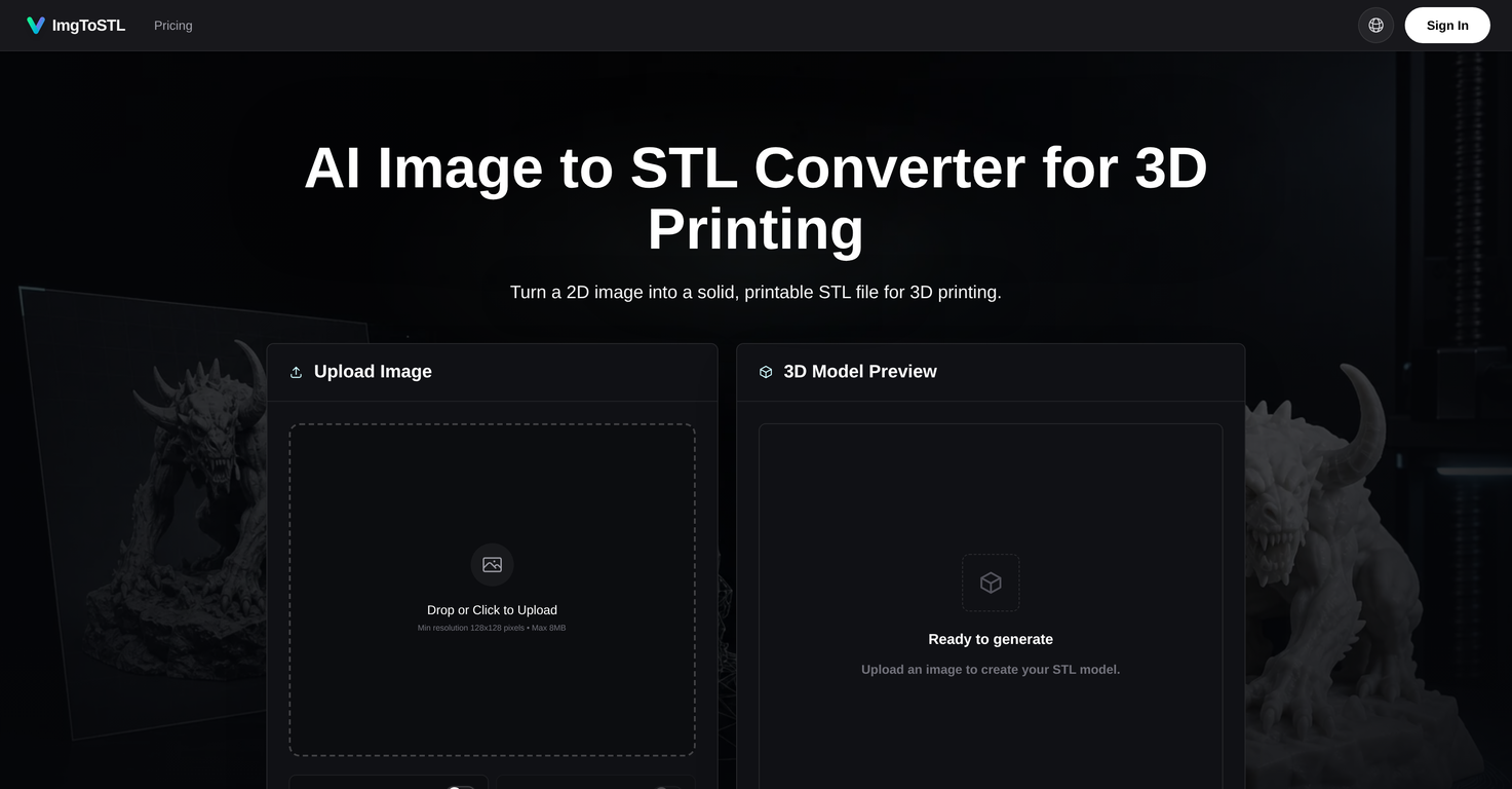 Image to STL website