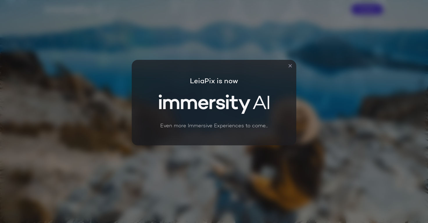 Immersity AI website