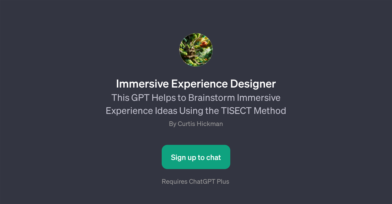 Immersive Experience Designer website