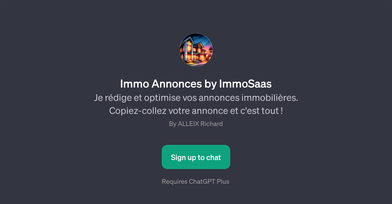 Immo Annonces by ImmoSaas website